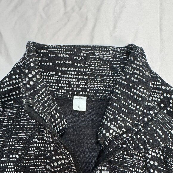 Like New Lululemon Define Jacket – Black White Speckle Print – Size 8 - Picture 4 of 6
